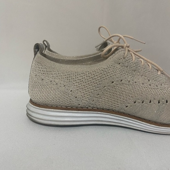 Cole Haan EUC zerogrand wingtip oxford metallic dress sneakers size 8 - Picture 9 of 9